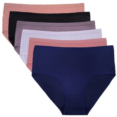 Yunmengni Women's Cross-Border Amazon Mid-Rise Plus Size Mommy Briefs, Ladies Un