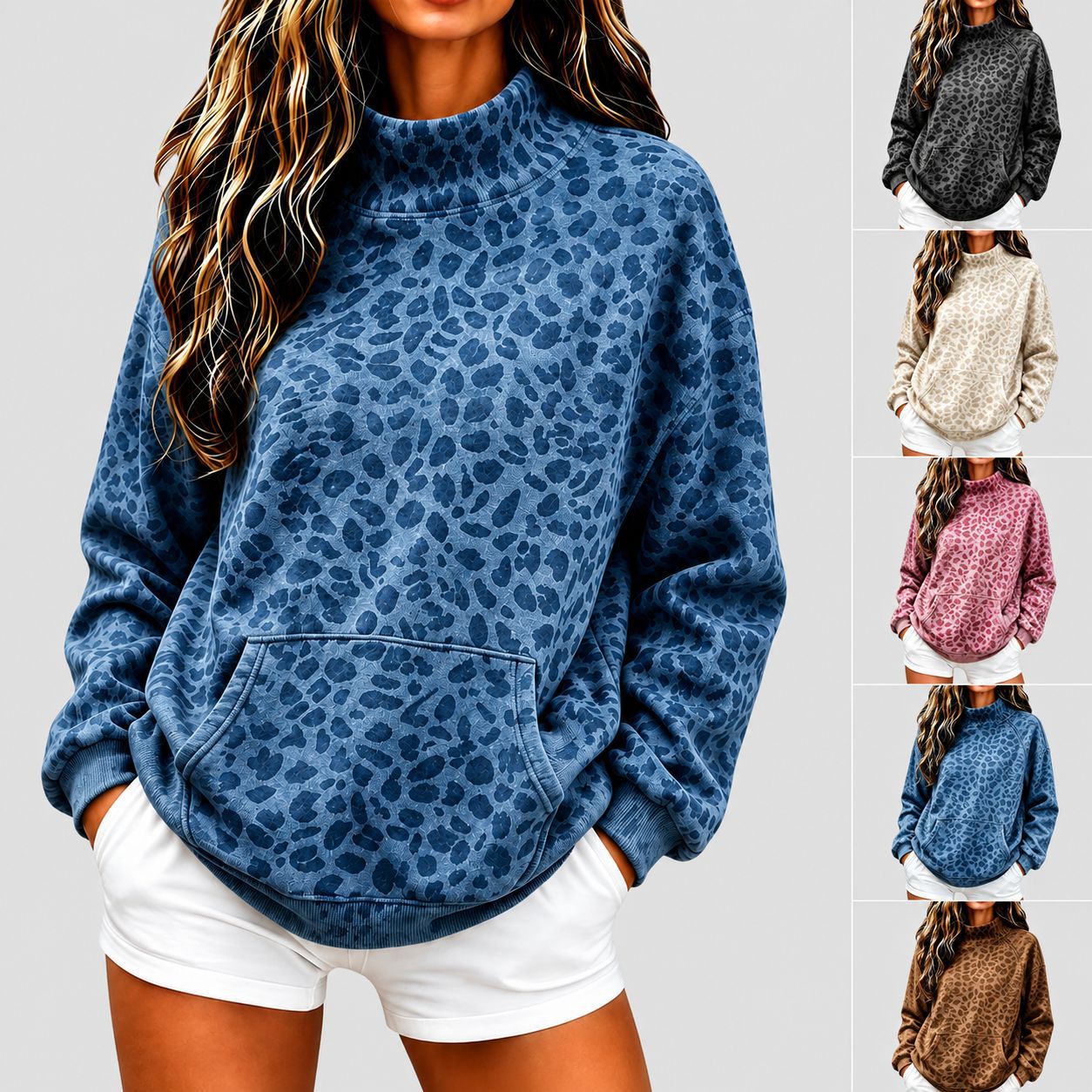 Womens Clothing 2026 European & American Cross-Border Women's New Leopard Print 