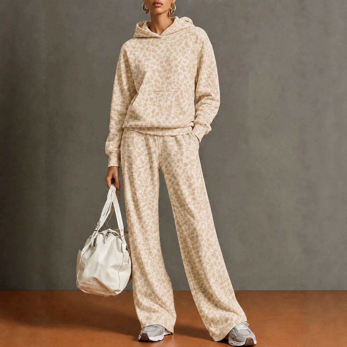 Womens Clothing 2026 European & American Women's Fall Winter Retro Leopard Print